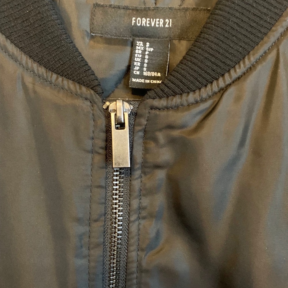 Black Bomber Jacket - Picture 5 of 5